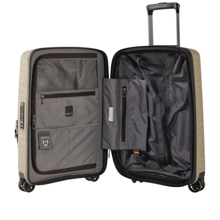 Koffer Novium Multi Load expandable Größe S Sand, Farbe: beige, Marke: Stratic, EAN: 4001807909257, Abmessungen in cm: 40x55x23, Bild 5 von 7