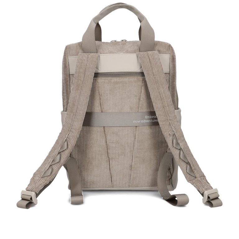 Rucksack Lou LUR130 Cord Mocca, Farbe: beige, Marke: Zwei, EAN: 4250257942424, Abmessungen in cm: 26x39x11, Bild 4 von 5