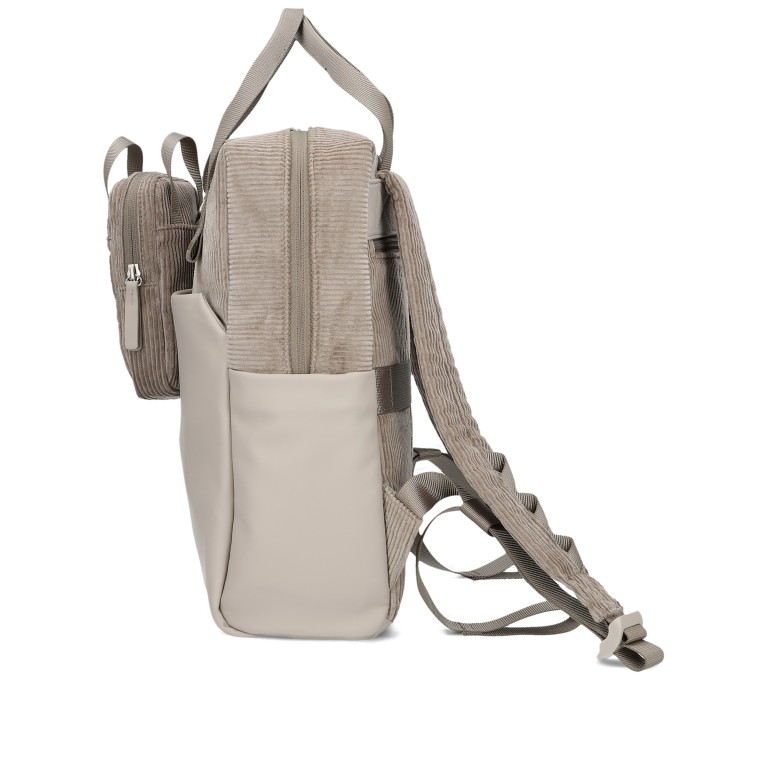 Rucksack Lou LUR130 Cord Mocca, Farbe: beige, Marke: Zwei, EAN: 4250257942424, Abmessungen in cm: 26x39x11, Bild 5 von 5