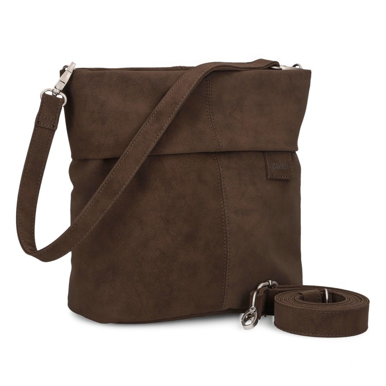 Umhängetasche Mademoiselle M8 vegan Nubuk Espresso, Farbe: braun, Marke: Zwei, EAN: 4250257942097, Abmessungen in cm: 23x25x10, Bild 2 von 9