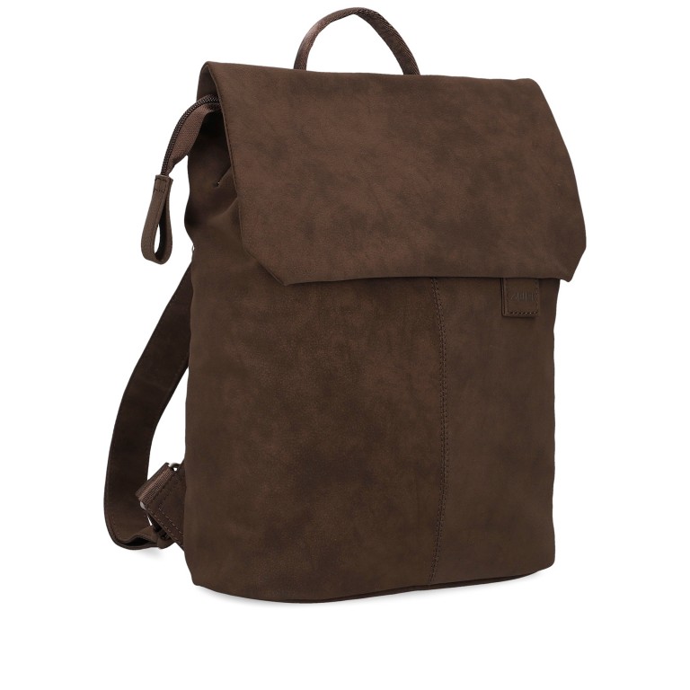 Rucksack Mademoiselle MR13 Nubuk Espresso, Farbe: braun, Marke: Zwei, EAN: 4250257942103, Abmessungen in cm: 34.5x37x12, Bild 2 von 6