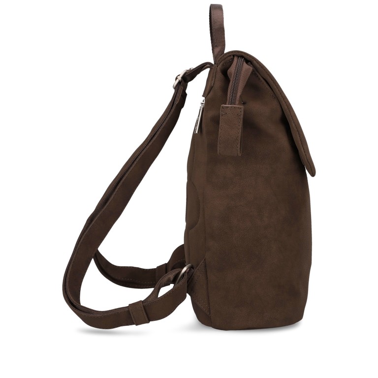 Rucksack Mademoiselle MR13 Nubuk Espresso, Farbe: braun, Marke: Zwei, EAN: 4250257942103, Abmessungen in cm: 34.5x37x12, Bild 3 von 6