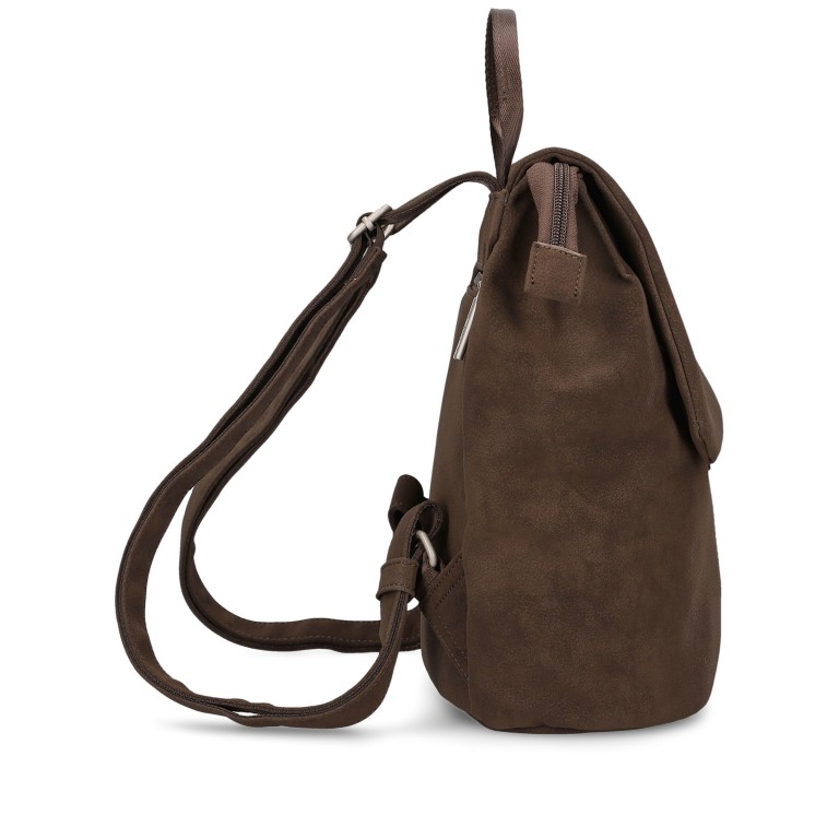 Rucksack Mademoiselle MR8 Nubuk Espresso, Farbe: braun, Marke: Zwei, EAN: 4250257942110, Abmessungen in cm: 24x29x13, Bild 3 von 6