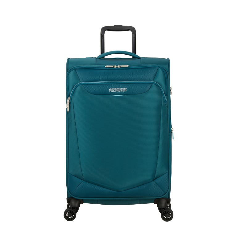 Koffer Summerride Spinner 69 Expandable Totally Teal, Farbe: blau/petrol, Marke: American Tourister, EAN: 5400520384010, Abmessungen in cm: 43x69x29, Bild 1 von 14
