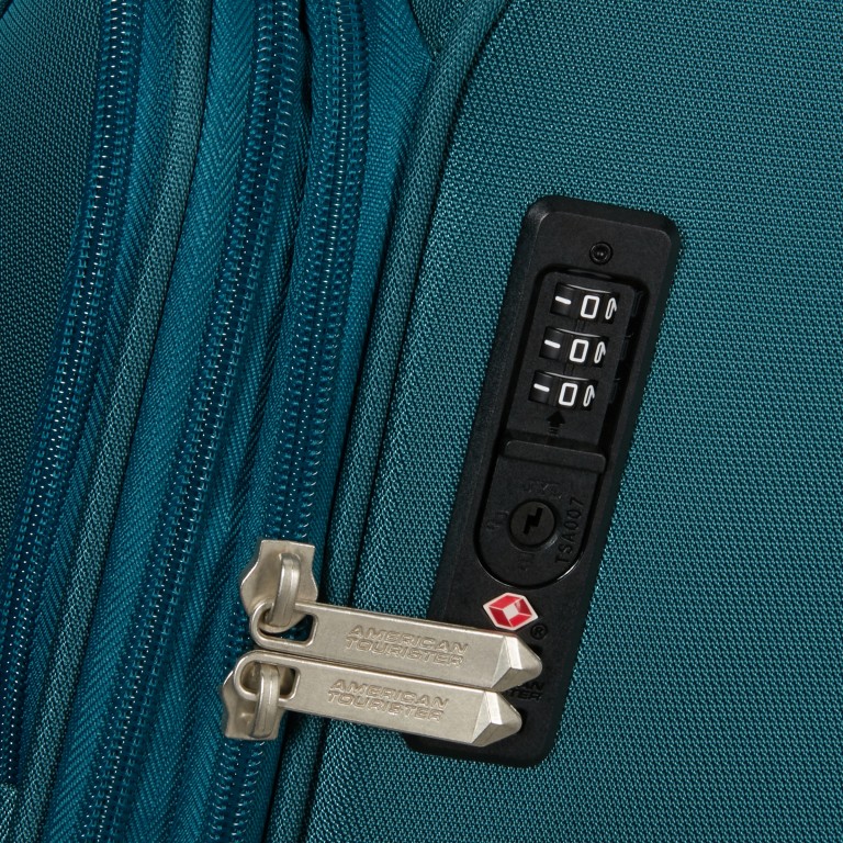 Koffer Summerride Spinner 80 Expandable Totally Teal, Farbe: blau/petrol, Marke: American Tourister, EAN: 5400520385123, Abmessungen in cm: 48x80x32, Bild 10 von 14