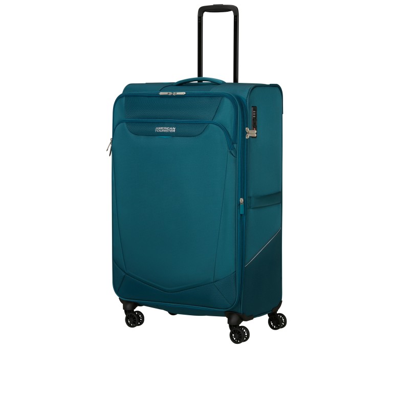 Koffer Summerride Spinner 80 Expandable Totally Teal, Farbe: blau/petrol, Marke: American Tourister, EAN: 5400520385123, Abmessungen in cm: 48x80x32, Bild 7 von 14