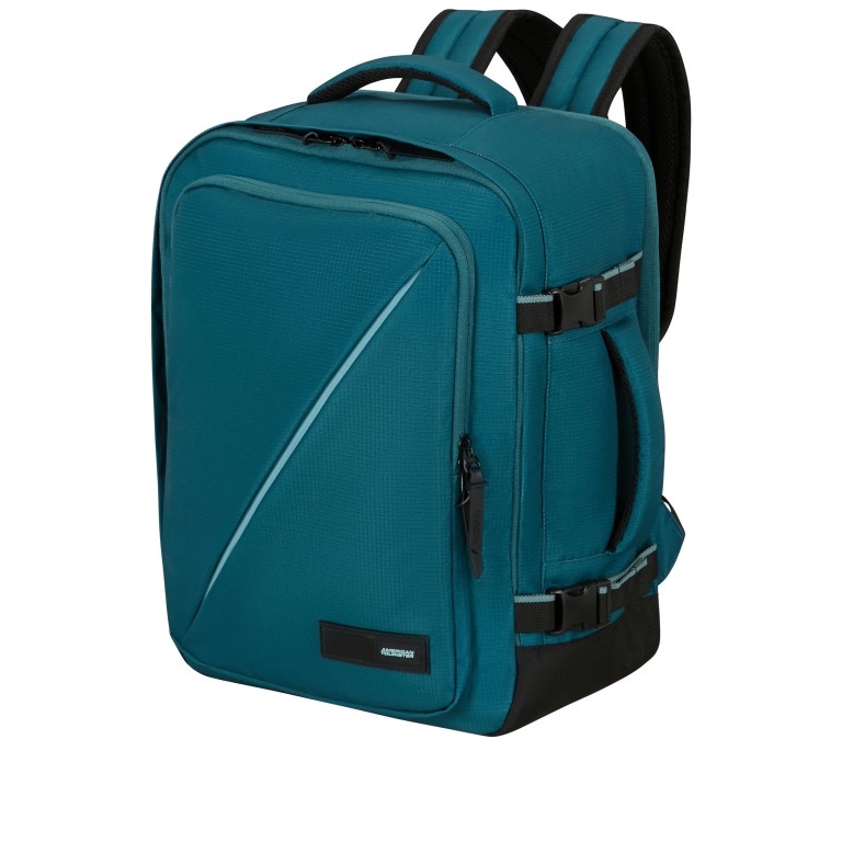 Rucksack Take2Cabin Casual Backpack SM Totally Teal, Farbe: blau/petrol, Marke: American Tourister, EAN: 5400520379986, Abmessungen in cm: 30x40x20, Bild 2 von 12