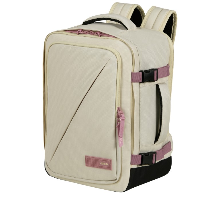 Rucksack Take2Cabin Casual Backpack SM Coconut Sand Galactic Mauve, Farbe: beige, Marke: American Tourister, EAN: 5400520411167, Abmessungen in cm: 30x40x20, Bild 2 von 12
