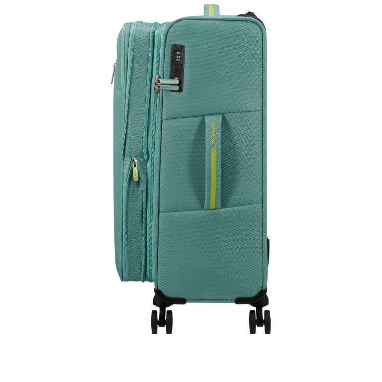 Koffer Aktivus Spinner M erweiterbar Dusty Turquoise Lime, Farbe: grün/oliv, Marke: American Tourister, EAN: 5400520345257, Abmessungen in cm: 43x67x28, Bild 4 von 12