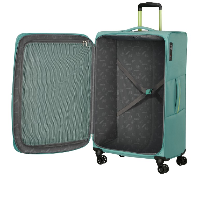 Koffer Aktivus Spinner L erweiterbar Dusty Turquoise Lime, Farbe: grün/oliv, Marke: American Tourister, EAN: 5400520345295, Abmessungen in cm: 49x79x32, Bild 8 von 12
