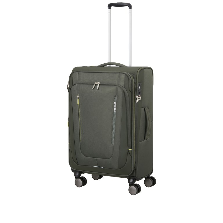 Koffer Wanderlite Spinner M expandable Dark Khaki, Farbe: grün/oliv, Marke: American Tourister, EAN: 5400520376206, Abmessungen in cm: 43x68x29, Bild 7 von 15