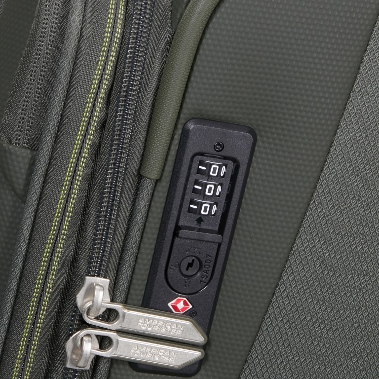 Koffer Wanderlite Spinner M expandable Dark Khaki, Farbe: grün/oliv, Marke: American Tourister, EAN: 5400520376206, Abmessungen in cm: 43x68x29, Bild 10 von 15