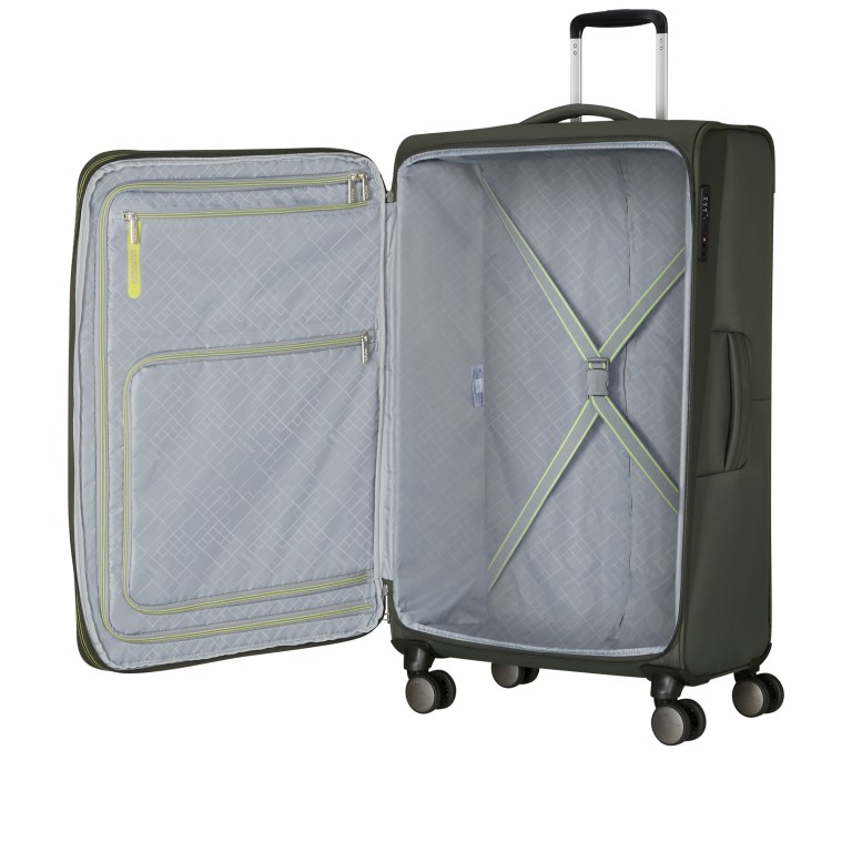 Koffer Wanderlite Spinner L expandable Dark Khaki, Farbe: grün/oliv, Marke: American Tourister, EAN: 5400520376244, Abmessungen in cm: 48x79x31, Bild 8 von 15