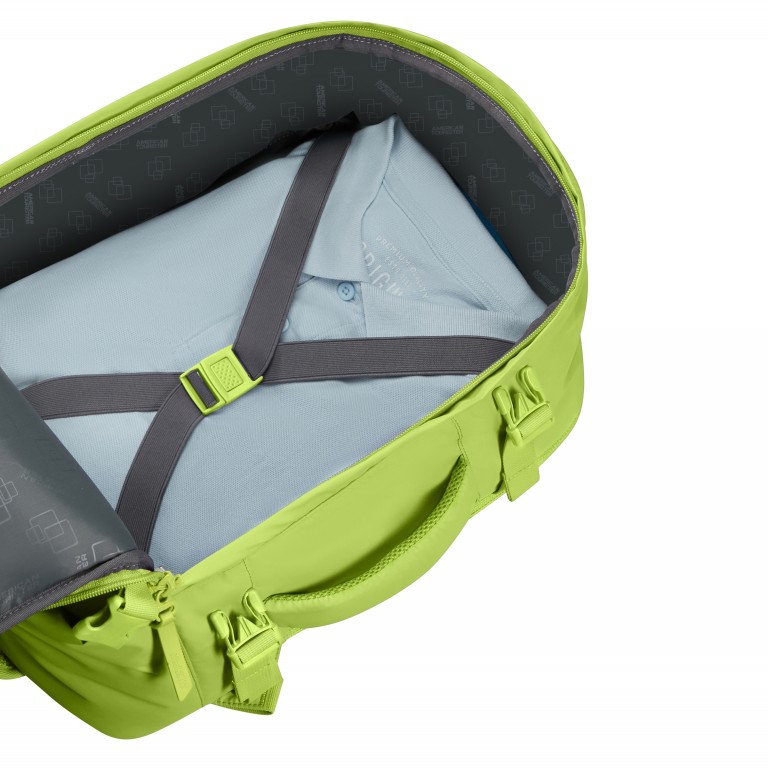 Rucksack Take2Cabin Casual Backpack MS Puff Hyper Lime, Farbe: grün/oliv, Marke: American Tourister, EAN: 5400520415240, Abmessungen in cm: 30x40x20, Bild 10 von 16
