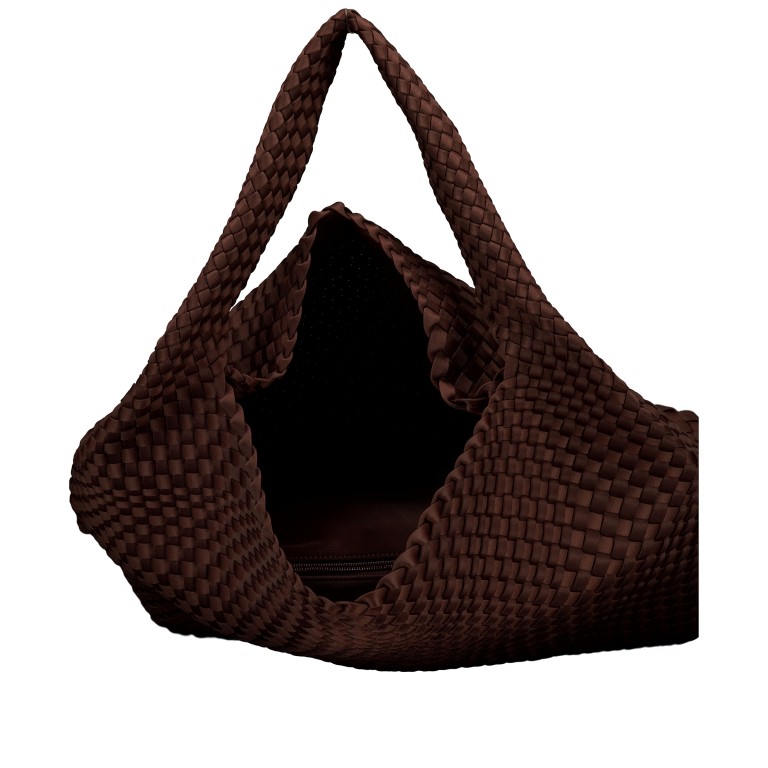 Beuteltasche Ella mit herausnehmbarem Etui Dark Brown, Farbe: braun, Marke: blingberlin, Abmessungen in cm: 38x40x15.5, Bild 5 von 5