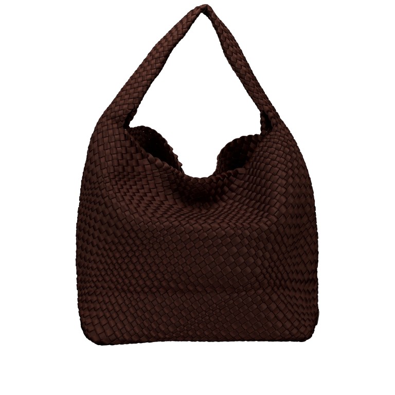 Beuteltasche Ella mit herausnehmbarem Etui Dark Brown, Farbe: braun, Marke: blingberlin, Abmessungen in cm: 38x40x15.5, Bild 3 von 5