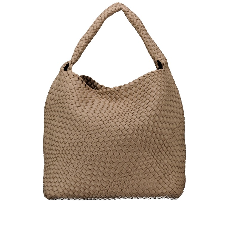 Beuteltasche Ella mit herausnehmbarem Etui Taupe, Farbe: taupe/khaki, Marke: blingberlin, Abmessungen in cm: 38x40x15.5, Bild 3 von 5