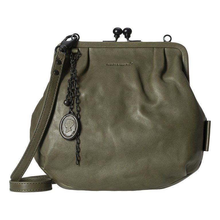 Umhängetasche Grandma's Luxury Club Mrs. Fortune Cookie, Farbe: schwarz, grau, blau/petrol, braun, cognac, grün/oliv, rot/weinrot, beige, Marke: Aunts & Uncles, Abmessungen in cm: 25x20x7, Bild 1 von 7