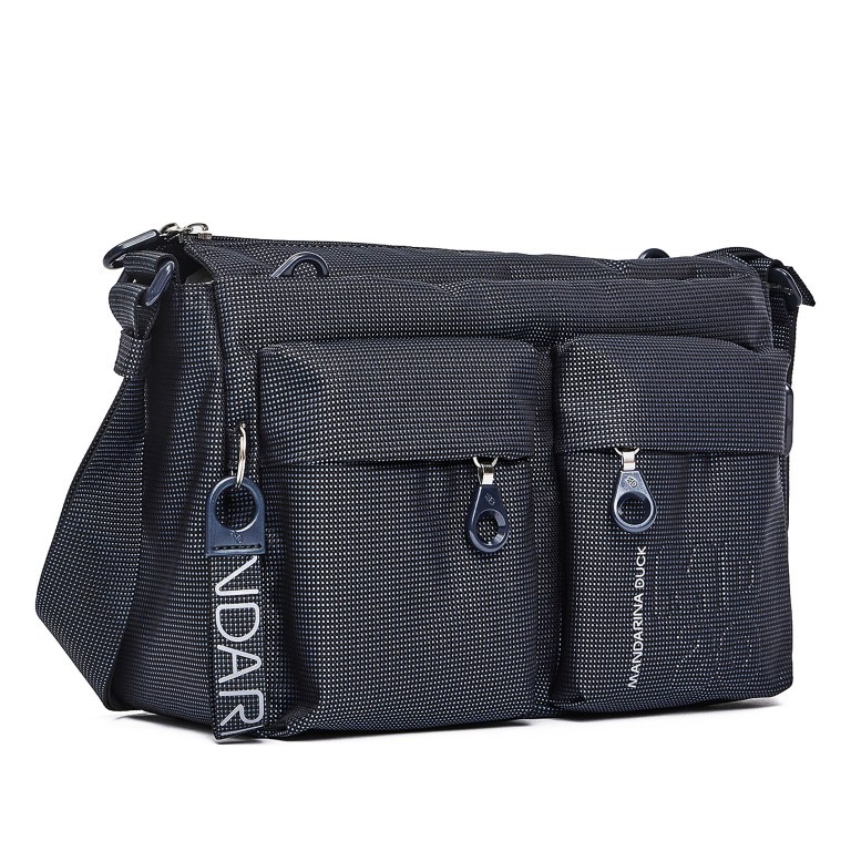 Umhängetasche MD20 QMTX5, Farbe: grau, blau/petrol, braun, taupe/khaki, grün/oliv, rosa/pink, gelb, beige, weiß, Marke: Mandarina Duck, Abmessungen in cm: 28x19x11, Bild 2 von 6