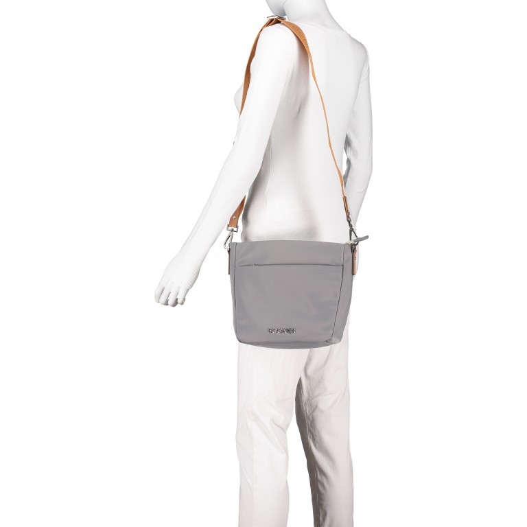 Umhängetasche Klosters Juna, Farbe: schwarz, grau, blau/petrol, cognac, rosa/pink, beige, Marke: Bogner, Abmessungen in cm: 23x23.5x9, Bild 4 von 8