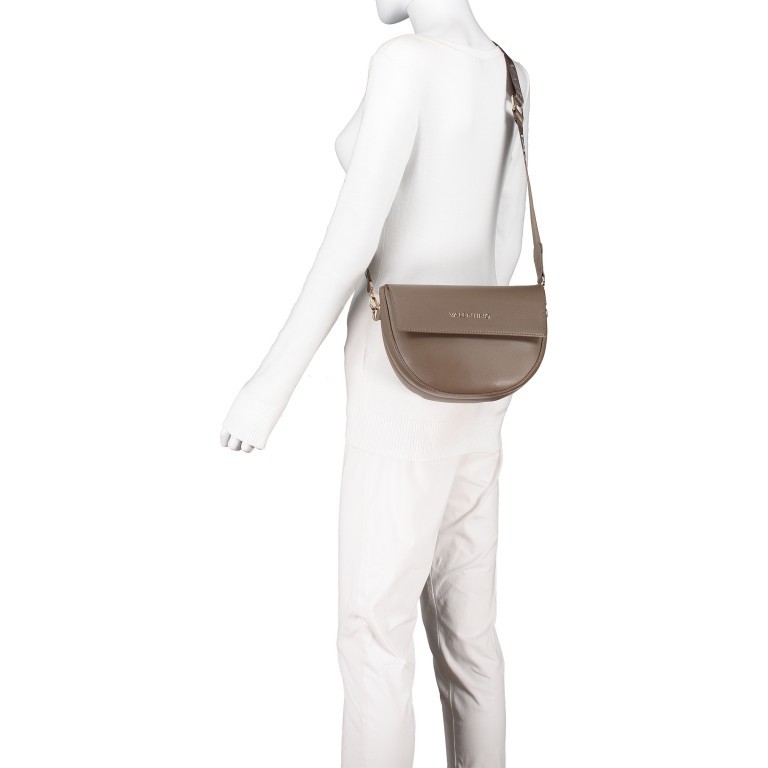 Umhängetasche Bigs, Farbe: schwarz, grau, cognac, taupe/khaki, grün/oliv, rot/weinrot, flieder/lila, beige, weiß, Marke: Valentino Bags, Abmessungen in cm: 25x17.5x8, Bild 5 von 6