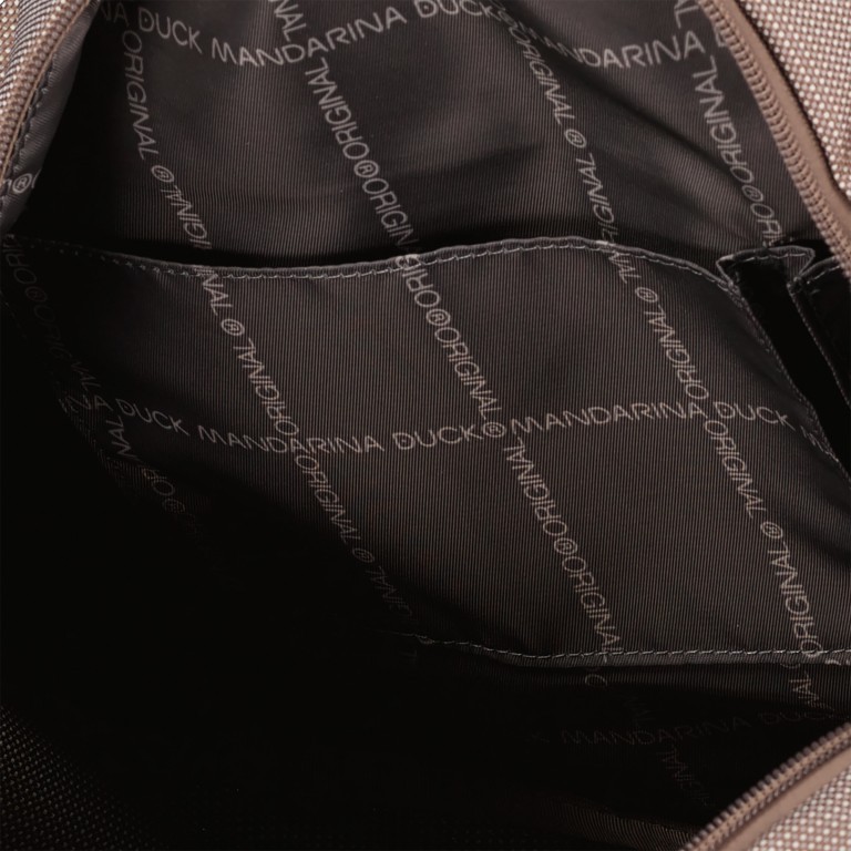Umhängetasche MD20 QMTX6, Farbe: grau, blau/petrol, taupe/khaki, beige, weiß, Marke: Mandarina Duck, Abmessungen in cm: 33x28x7, Bild 6 von 6