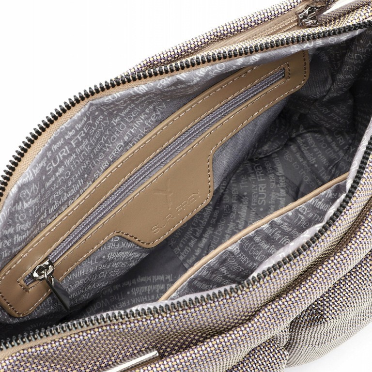 Umhängetasche Marry 18021, Farbe: schwarz, grau, blau/petrol, braun, taupe/khaki, grün/oliv, rot/weinrot, rosa/pink, orange, beige, Marke: Suri Frey, Abmessungen in cm: 30x18x13, Bild 6 von 7