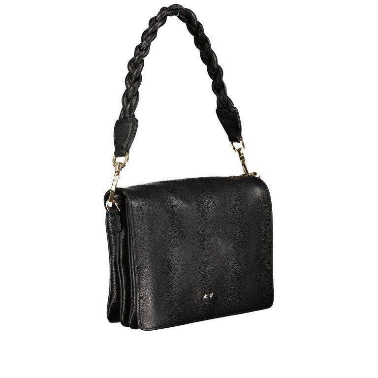 Umhängetasche Dalia Jamie Black Gold, Farbe: schwarz, Marke: Abro, EAN: 4061724736015, Abmessungen in cm: 24.5x19x7, Bild 2 von 8