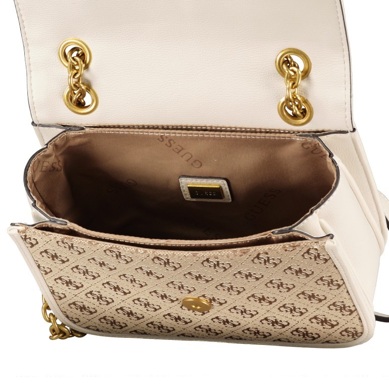 Umhängetasche Aileen Ivory, Farbe: beige, Marke: Guess, EAN: 7620207945084, Abmessungen in cm: 21x17x8, Bild 7 von 7