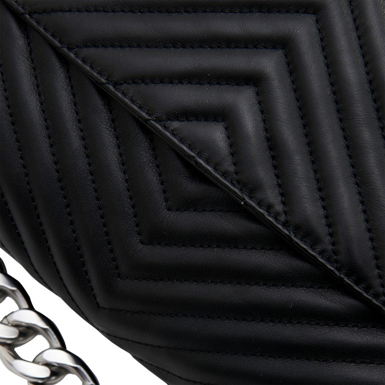 Umhängetasche Quilting Coco Smooth Leather Black, Farbe: schwarz, Marke: Les Visionnaires, EAN: 4260711671937, Abmessungen in cm: 28x19x9, Bild 6 von 6