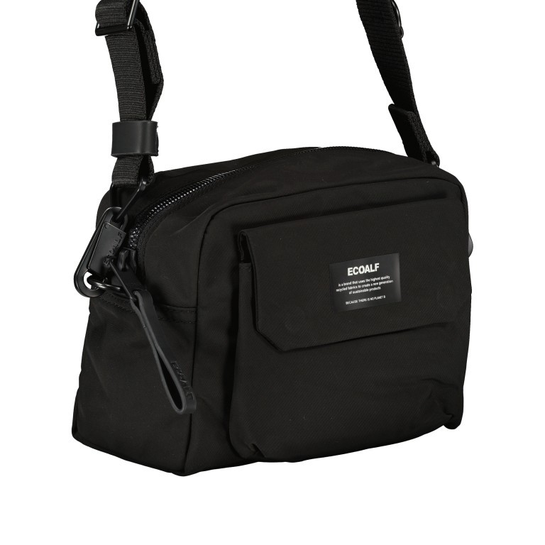 Umhängetasche PetitAlf Black, Farbe: schwarz, Marke: Ecoalf, EAN: 8445336244551, Abmessungen in cm: 21.5x15x12, Bild 2 von 6