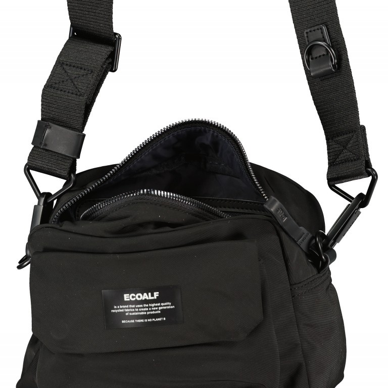 Umhängetasche PetitAlf Black, Farbe: schwarz, Marke: Ecoalf, EAN: 8445336244551, Abmessungen in cm: 21.5x15x12, Bild 6 von 6