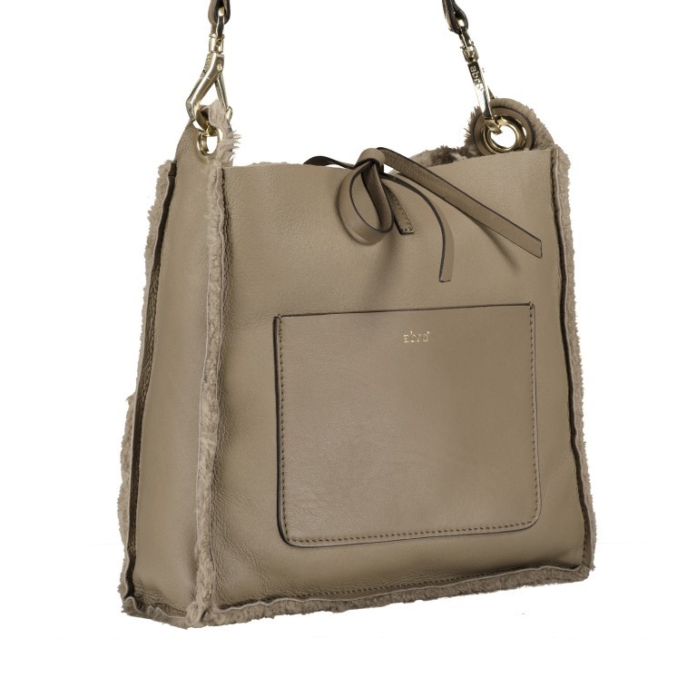 Umhängetasche Shearling Casharel Raquel S mit Wendefunktion Tope, Farbe: taupe/khaki, Marke: Abro, EAN: 4061724922012, Abmessungen in cm: 29x27x7, Bild 2 von 6