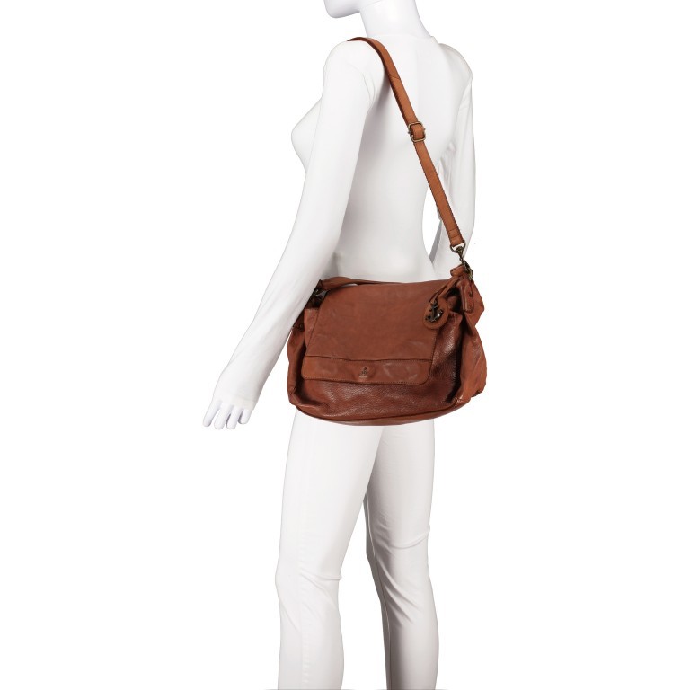 Umhängetasche Anchor-Love Tosca AL.11551 Charming Cognac, Farbe: cognac, Marke: Harbour 2nd, EAN: 4046478061262, Abmessungen in cm: 30.5x22x12, Bild 6 von 7