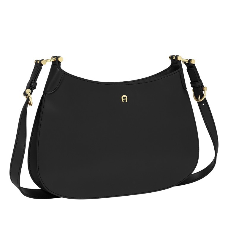Tasche Delia M 136-093 Black, Farbe: schwarz, Marke: AIGNER, EAN: 4055539450112, Abmessungen in cm: 33x24x6, Bild 2 von 7