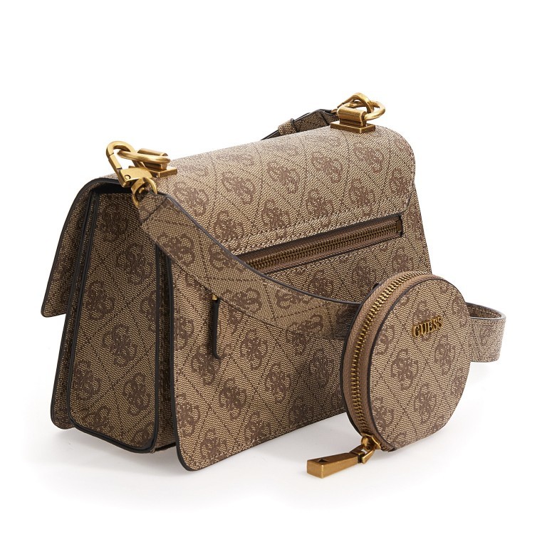 Umhängetasche Alexie Latte Logo, Farbe: beige, Marke: Guess, EAN: 0190231628972, Abmessungen in cm: 22.5x15x8, Bild 2 von 5