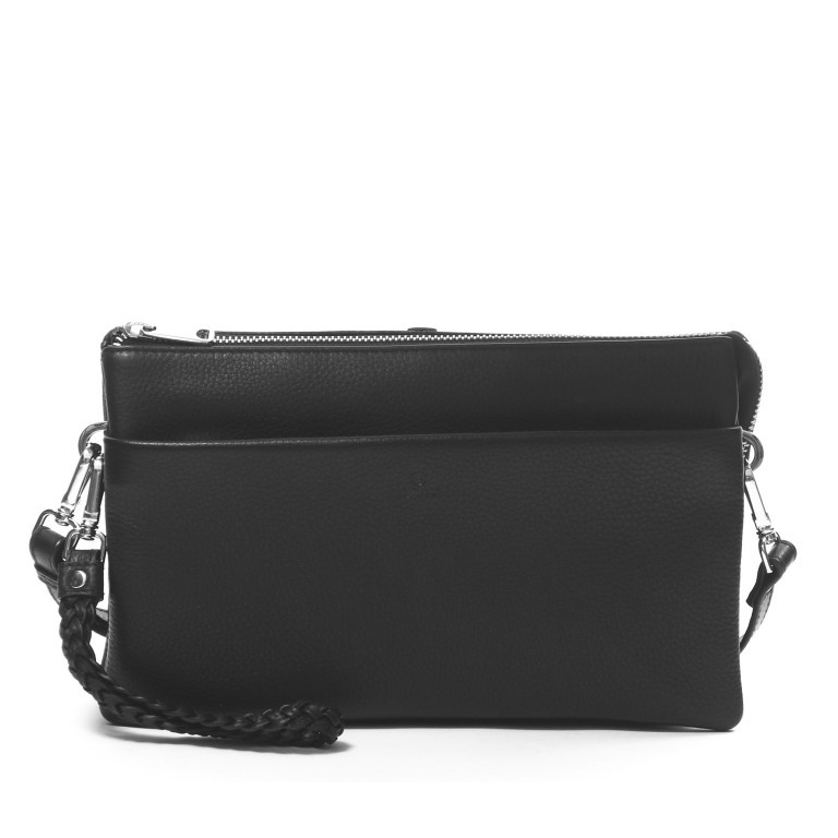 Umhängetasche Cormorano Jasmina, Farbe: schwarz, blau/petrol, braun, Marke: Adax, Abmessungen in cm: 27x16x5.5, Bild 1 von 8
