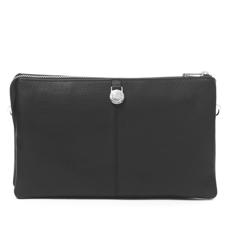 Umhängetasche Cormorano Jasmina, Farbe: schwarz, blau/petrol, braun, Marke: Adax, Abmessungen in cm: 27x16x5.5, Bild 3 von 8