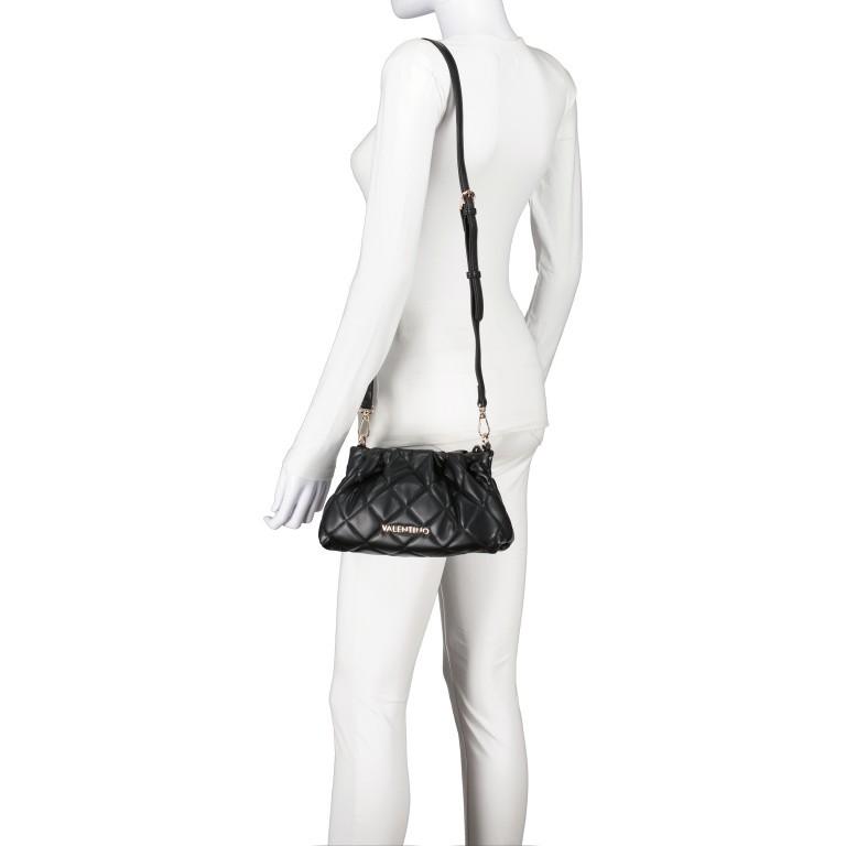 Umhängetasche Ocarina Nero, Farbe: schwarz, Marke: Valentino Bags, EAN: 8058043890227, Abmessungen in cm: 25x13.5x9, Bild 6 von 8