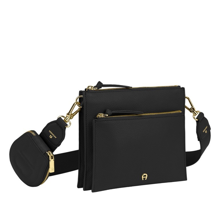 Umhängetasche Isa S mit Reißverschluss-Etui, Marke: AIGNER, Abmessungen in cm: 22x19x3.5, Bild 2 von 6