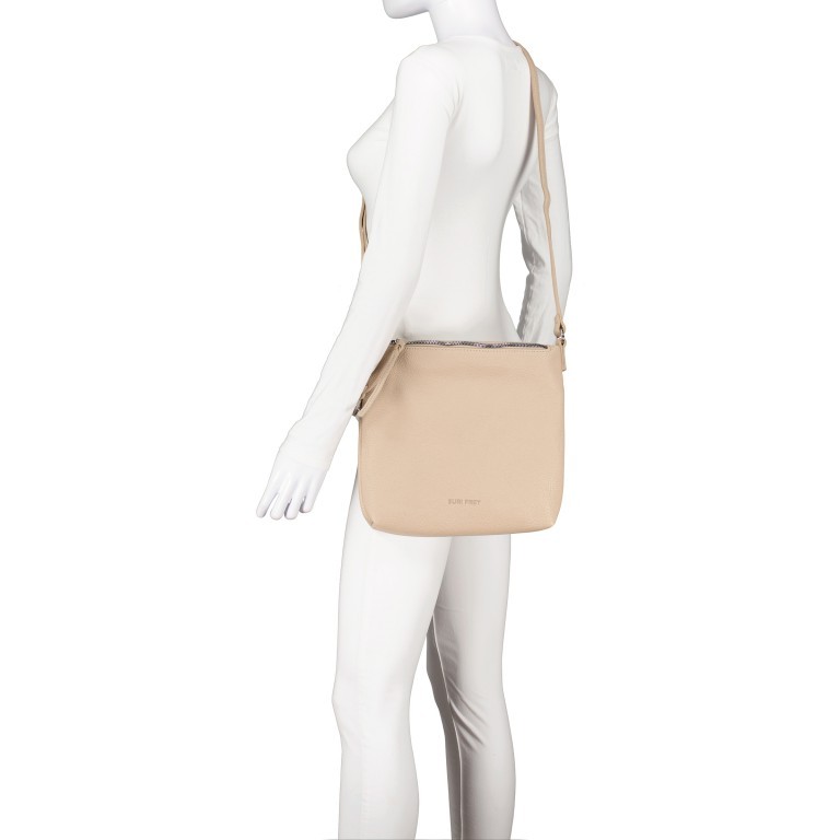 Umhängetasche Debby 13602, Farbe: schwarz, grau, blau/petrol, taupe/khaki, beige, weiß, Marke: Suri Frey, Abmessungen in cm: 24.5x25x5.5, Bild 5 von 7