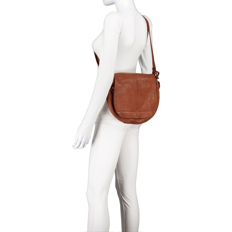 Satteltasche Anchor-Love Lotta 2 AL-10960-2, Farbe: anthrazit, braun, cognac, Marke: Harbour 2nd, Abmessungen in cm: 28x23x9.5, Bild 5 von 6