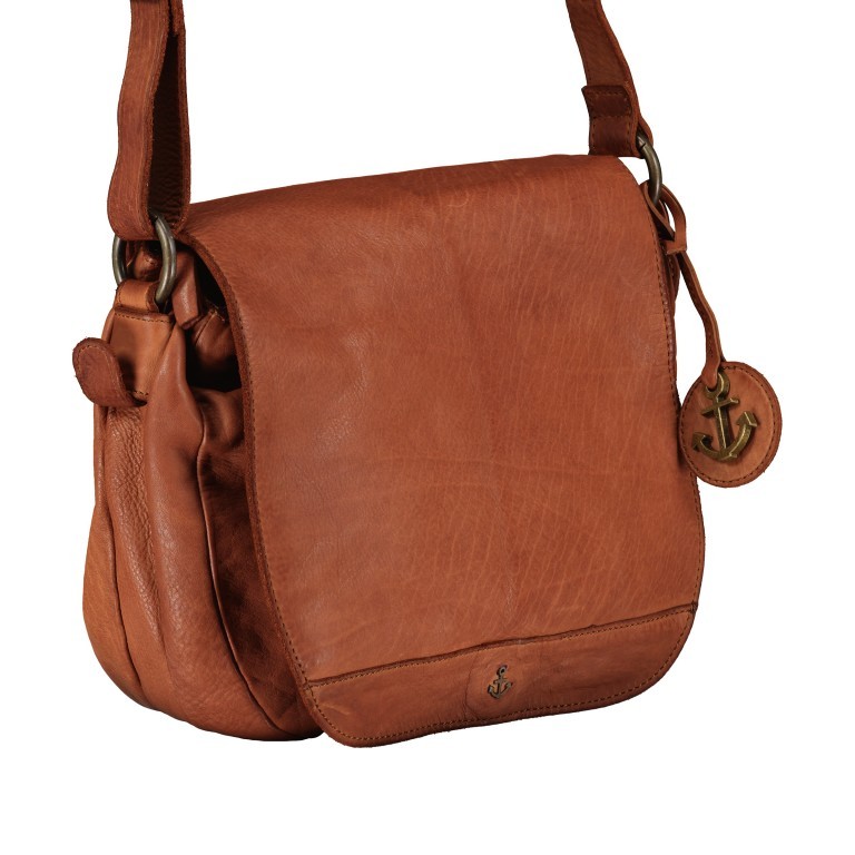 Satteltasche Anchor-Love Lotta 2 AL-10960-2, Farbe: anthrazit, cognac, Marke: Harbour 2nd, Abmessungen in cm: 28x23x9.5, Bild 2 von 6