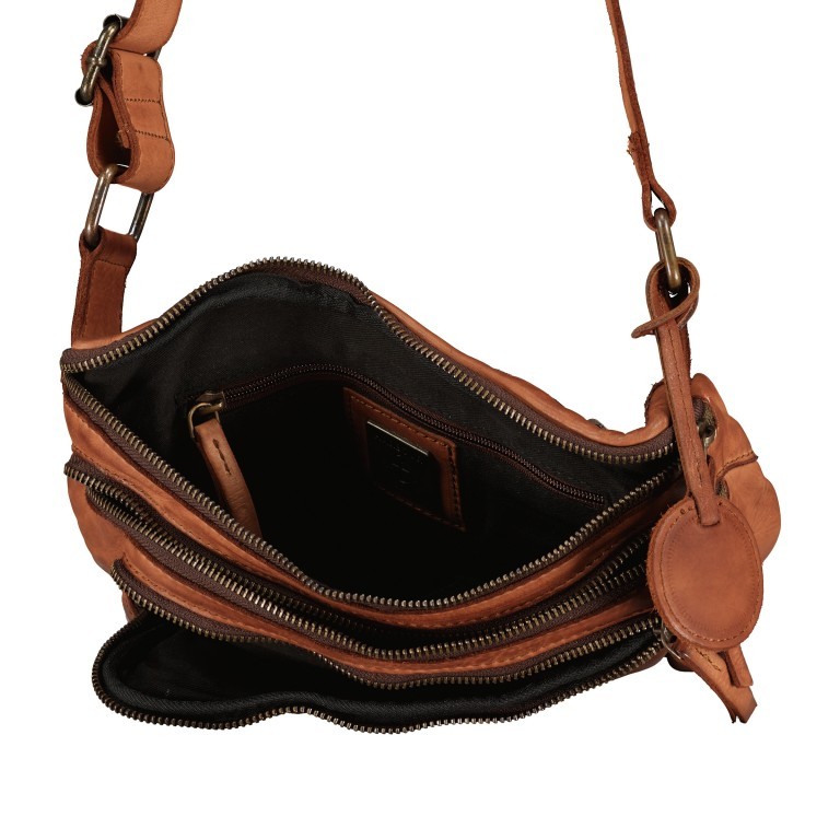 Umhängetasche Cool-Casual Matteo CC-11554 Charming Cognac, Farbe: cognac, Marke: Harbour 2nd, EAN: 4046478062047, Abmessungen in cm: 32.5x19x4, Bild 6 von 6