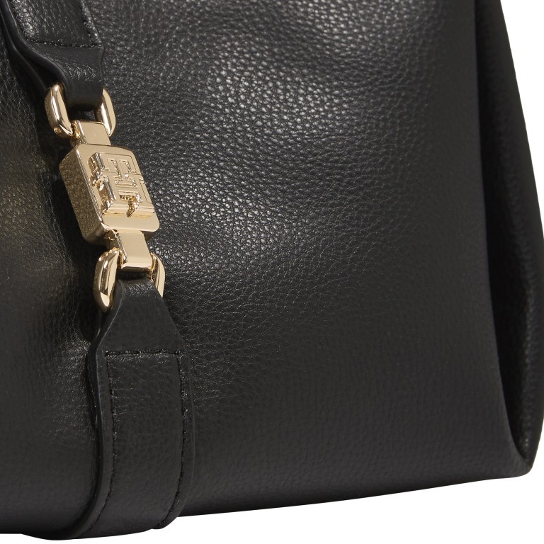 Umhängetasche Feminine Crossover Bag, Farbe: schwarz, taupe/khaki, Marke: Tommy Hilfiger, Abmessungen in cm: 21x16x9, Bild 4 von 4