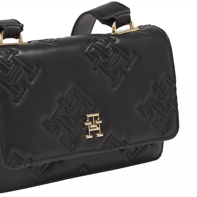 Umhängetasche Refined Crossover Bag, Farbe: schwarz, taupe/khaki, Marke: Tommy Hilfiger, Abmessungen in cm: 19x14x10, Bild 4 von 4