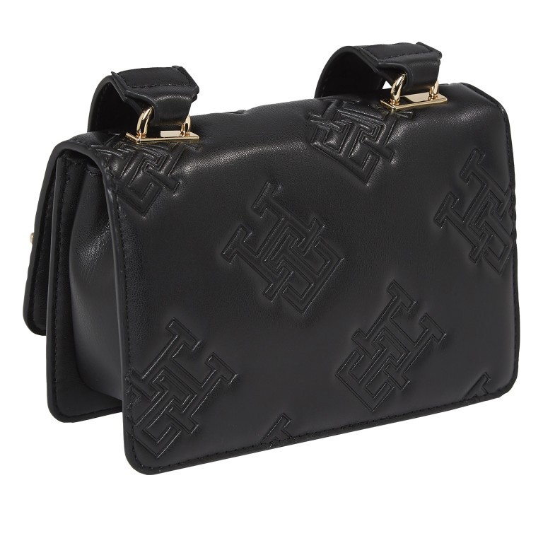 Umhängetasche Refined Crossover Bag, Farbe: schwarz, taupe/khaki, Marke: Tommy Hilfiger, Abmessungen in cm: 19x14x10, Bild 2 von 4