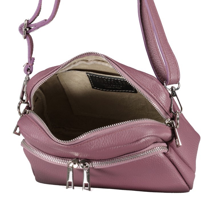 Umhängetasche mit austauschbaren Schulterriemen Viola, Farbe: flieder/lila, Marke: Hausfelder Manufaktur, EAN: 4065646019775, Abmessungen in cm: 22x15x7.5, Bild 6 von 6