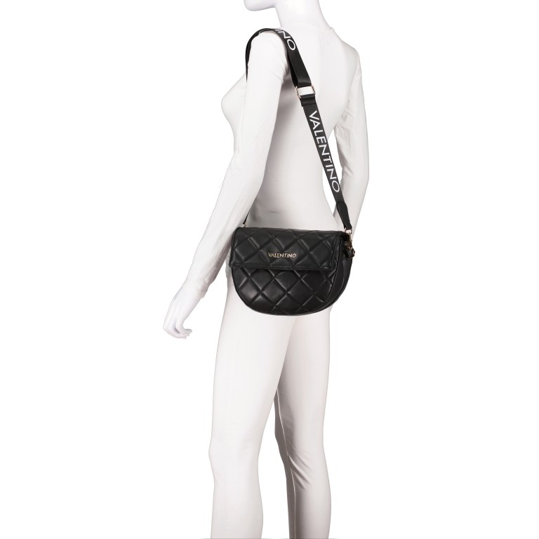 Umhängetasche Bigs, Farbe: schwarz, beige, weiß, Marke: Valentino Bags, Abmessungen in cm: 23x18.5x7, Bild 4 von 6
