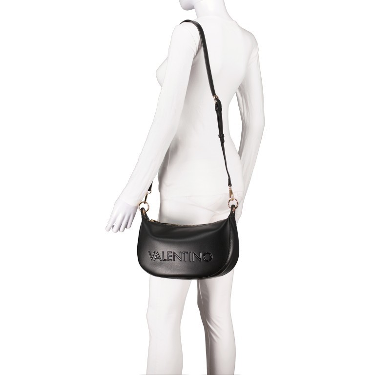 Umhängetasche Pigalle mit zwei Schulterriemen, Farbe: schwarz, weiß, Marke: Valentino Bags, Abmessungen in cm: 30x18x9.5, Bild 6 von 8